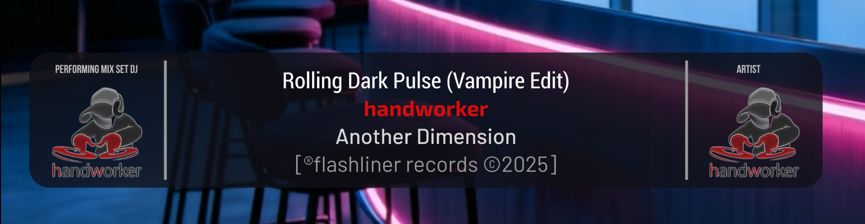 TrackID Builder — DJ lower third with dual branding